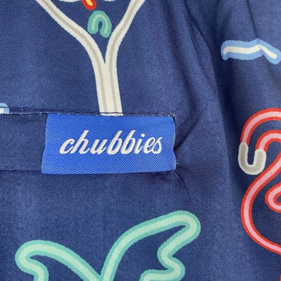 Chubbies The Neon Lights Board Shorts Men Medium 5.5" Colorful Resort Beach - Picture 4 of 5